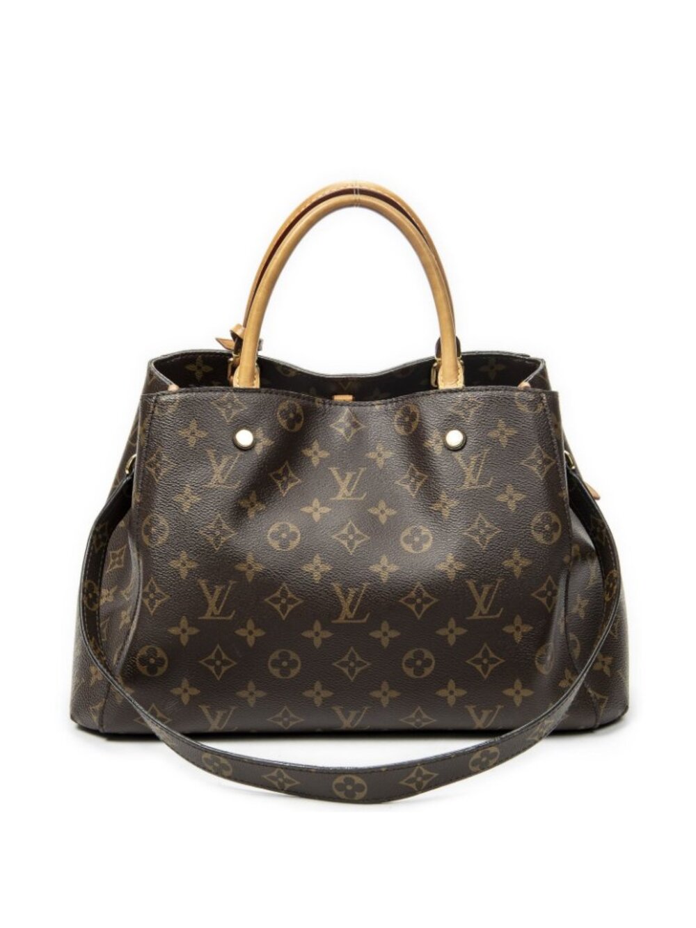 Louis Vuitton Montaigne Brown Monogram Canvas Messenger Bag - Picture 5 of 11